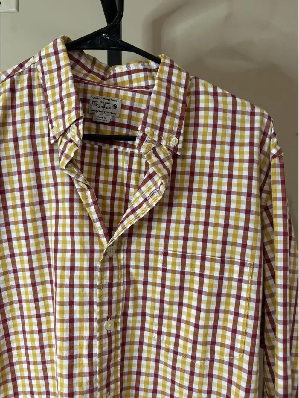 J. Crew Medium Men's Casual Long Sleeve Button-Down Shirt
